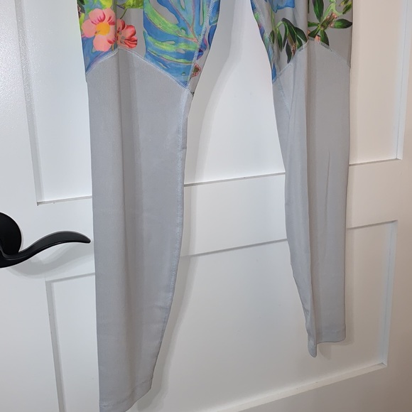 Nike Power Hyper Femme 7/8 Training Tights Medium Pure Platinum Ankle Leggings - Picture 9 of 16